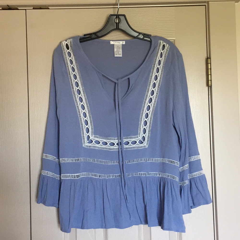 Medium blue Esley top!